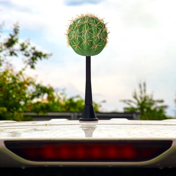 DEEPCRAFF Car Antenna Topper for Vehicle Foam Material Cactus Shape Exterior Decor