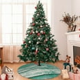 thumbnail image 7 of Sikiie Old Green Wooden 30-48 inches {designName} Print Christmas Tree Skirt Snowman Xmas Tree Skirt with Edge Christmas Decorations for Holiday Party-48", 7 of 7