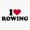 1pcs, variant on I Love Rowing Crew Sports Sticker