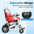 thumbnail image 6 of 20.5" Wide Seat Electric Wheelchairs, 700W Motors Wheelchairs for Adults, 30+ Miles Long Travel Range, Power Wheelchair Support 330lbs, 6 of 9