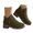 Green, variant on GHSOHS Boots for Women Western Boots Ankle Booties Shoes Ankle Cowboy Boots for Women Fashion Women Low Ankle Trim Round Toe Leather Boots Casual Shoes Leisure Western Cowgirl Boots,Size 39