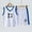 White, variant on Boys Summer Basketball Outfit Sports Vest Sleeveless Two Piece Set for Active Kids