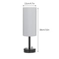 thumbnail image 3 of Staron Small Table Lamp with Three Gears Dimming, Modern Bedside Nightstand Lamp with USB Ports, Touch Control Bedroom Lighting, 3 of 7