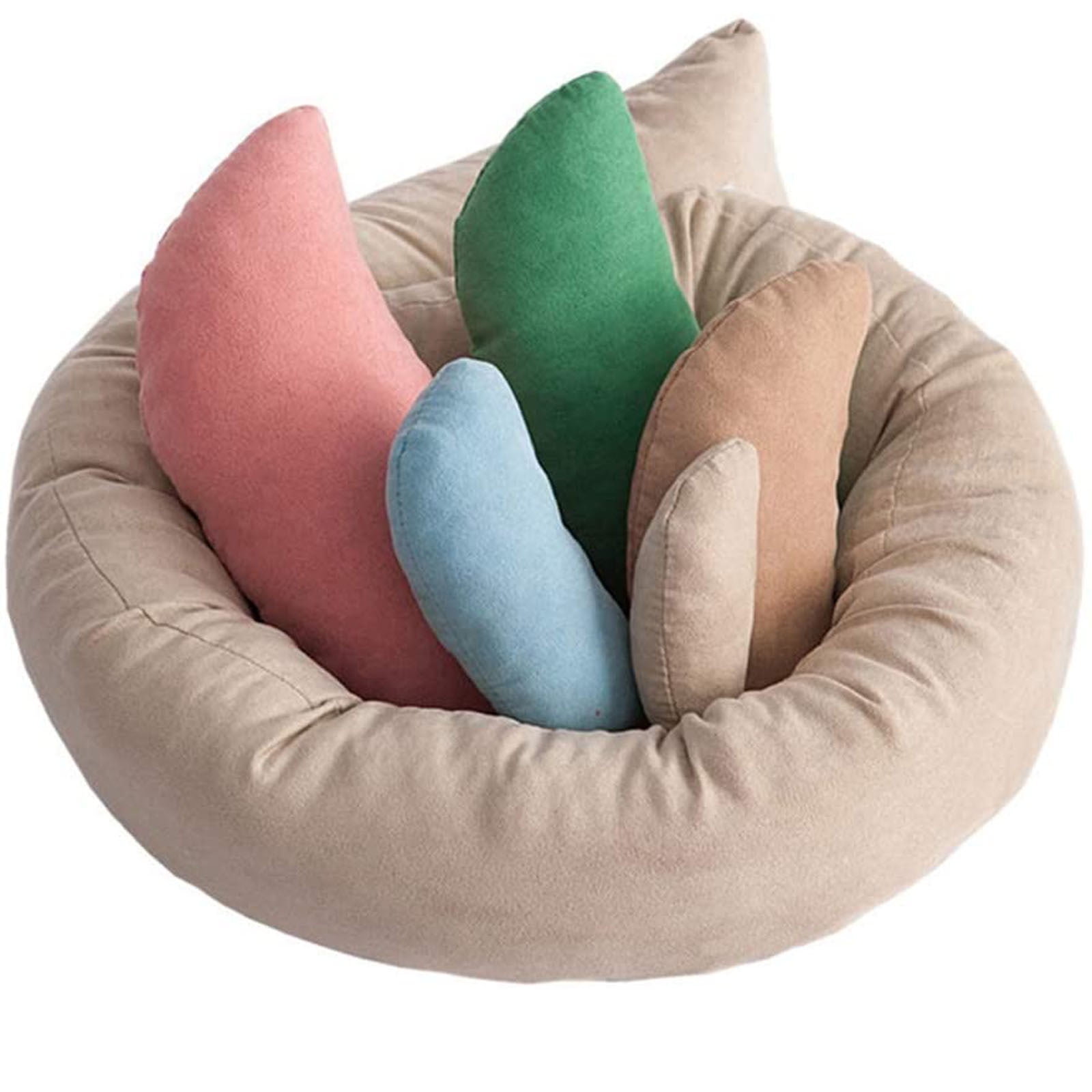 RnemiTeamo Deals！6PC Newborn Baby Photo Props Moon Pillow Filler Stick