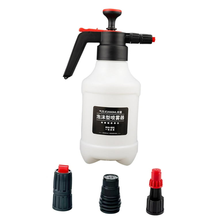 Hand Pump Sprayer, Garden Sprayer Bottle, 2.0L Air Pressure Spray Bottle for Flower, Pump Pressure Sprayer with 3 Nozzle for Lawn Garden Car, Size