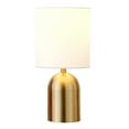 thumbnail image 2 of Evelyn&Zoe 6" Brass Metal/Fabric Mini Lamp, 2 of 10