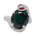 thumbnail image 2 of Anillo de serpiente para mujer, regalo ajustable, joyería elegante y moderna, dije para festival, boda, aniversario, día de San Valentín, cumpleaños Plata, 2 of 8