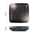 thumbnail image 2 of Square Ceramic Sushi Plate Shallow Sauce Dish Pretty Tablware Soy Meat Salad Trays Kitchen Accessories, 2 of 7