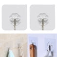 thumbnail image 3 of 10pcs Wall Hook Transparent Reusable Seamless Scratch Waterproof and Oilproof Wall Hook for Bathroom Kitchen Heavy Duty Ceiling, 3 of 7