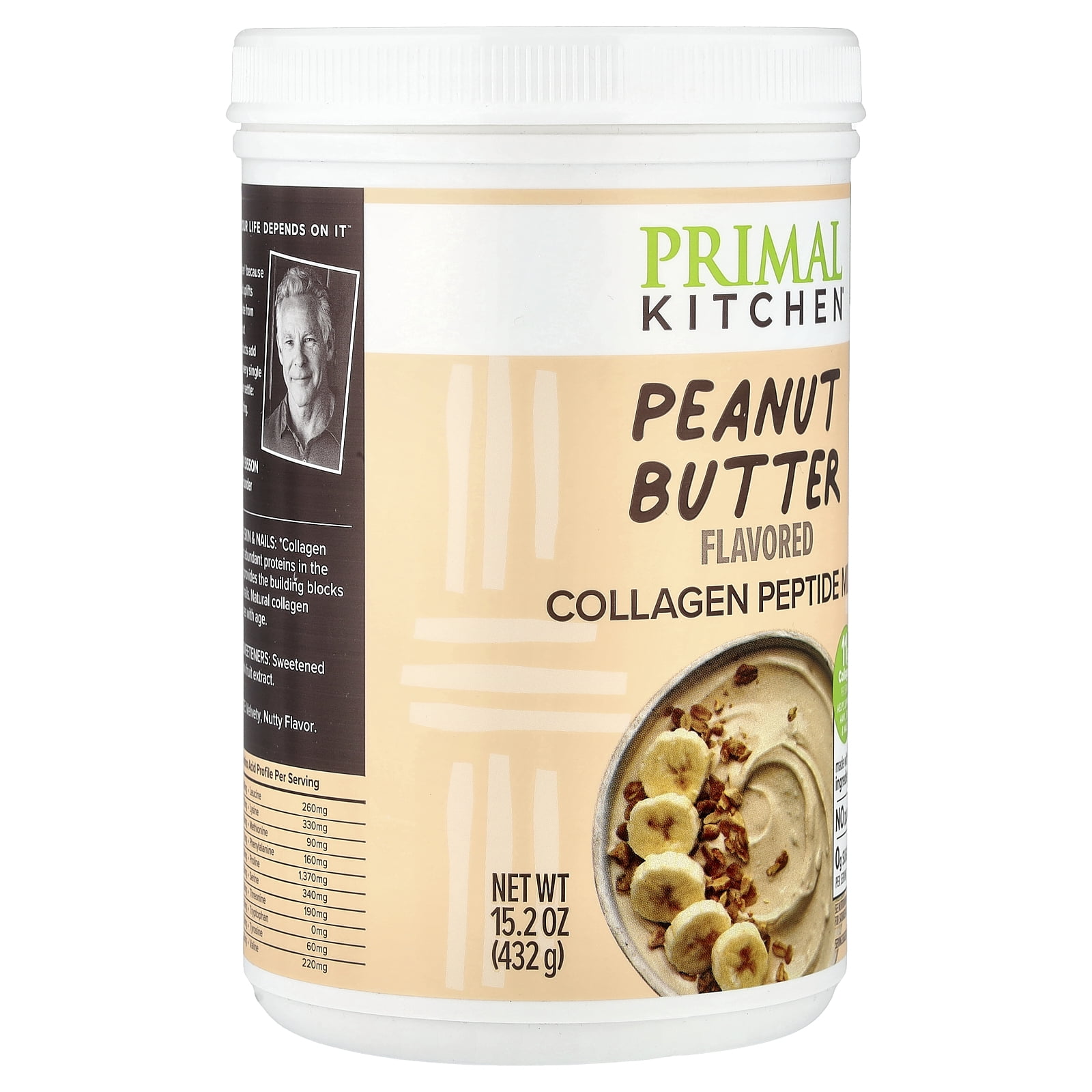 Primal Kitchen Collagen Fuel Peanut Butter 14.03 oz Powder