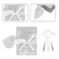 thumbnail image 3 of OFFIGAM Crystal Cross Adornment Transparent 2 Sets Home Decor Religious Ornament 1.97X1.38X0.59in, 3 of 10