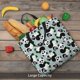 thumbnail image 5 of Disketp Panda And Eucalyptus Bolsa Tote de Lona para Mujer, Bolso de Hombro y Cruzado con Cierre de Cremallera, 5 of 7