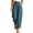 Blue women straight leg lounge pants a1, variant on Cagogo Women's Straight Leg Elastic Waist Lounge Pants with Pockets Solid Casual Long Trousers Travel Work Relaxed Fit Everyday Wear, Khaki S