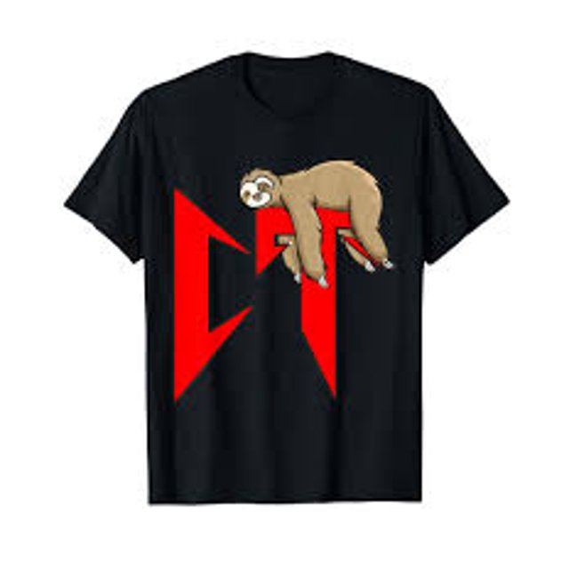 Sloth Print T-Shirt, Men's T-Shirt, Summer Casual Short Sleeve T-Shirt Menswear Tops