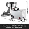 thumbnail image 2 of KFFKFF 110V Electric Tomato Processor 370W Industrial Strength Tomato Grinding Machine Tomato Squeezer and Filter 90-160 Kg/H Genuine Copper Engine Food Filter and Sauce Creator, 2 of 9