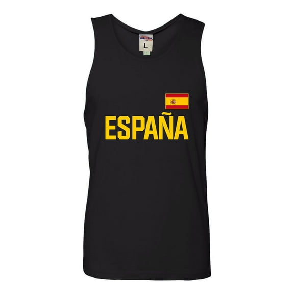 Go All Out Team Spain Espana Pride Sleeveless Tank Top T-Shirt Mens/Women/Flowy/Fitted