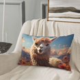 thumbnail image 5 of Daiia Fluffy Alpaca Mountain Meadow Bedding Waterproof Pillow Protector Zippered Queen – Bed Bug Proof Pillow Encasement-16"x24", 5 of 6