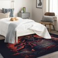 thumbnail image 3 of Samurai Area Rug - 5x8 Rug - Samurai Rug - Japanese Anime Area Rug - Japan Black and Red Rugs - Boys Carpet, 3 of 7