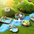 thumbnail image 5 of Accesorios de jardín de hadas Decoraciones al aire libre Kit de estanque en miniatura Estanque de jardín de hadas Mini casas de hadas y figuritas Adornos de césped para el hogar DIY Micro paisaje de musgo, piscina 3 piezas (diferentes estilos) brillar Electrónica, 5 of 5