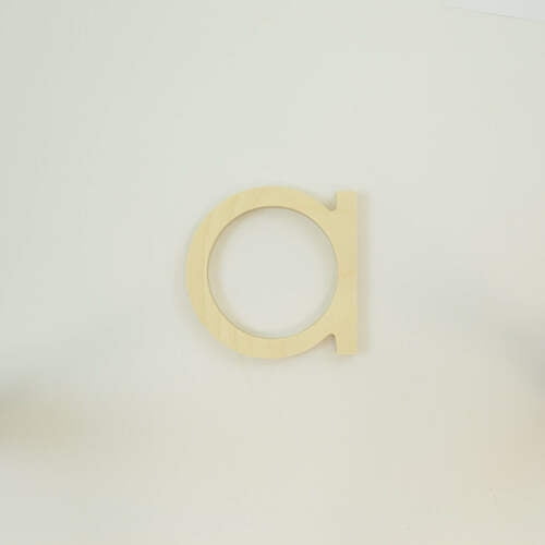 Package of 1, 8 Inch X 1/2" Baltic Birch "A" Wood Letters In The Century Gothic Font | Thick | Lower Case For Art & Craft Project, Made in USA