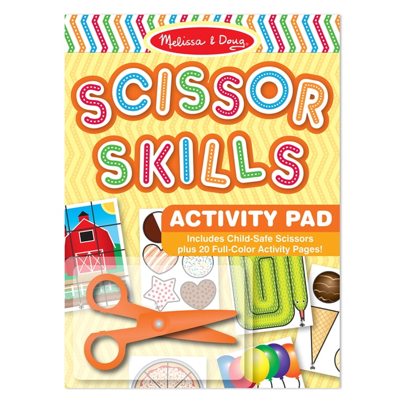 Download Melissa Doug Scissor Skills Activity Book Animal People Play Set Pair Of Child Safe Scissors Included 20 Pages Walmart Com Walmart Com
