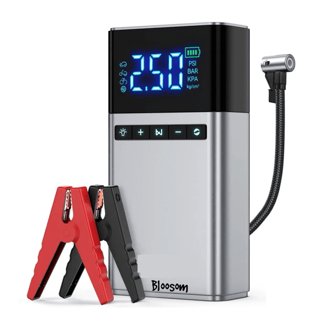 Arrancador De Batería Bloosom De Auto Con Compresor De Aire 150psi Gris