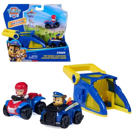 PAW Patrol Marshall Pup Squad Launchers with Rex Vehicle 2-Pack