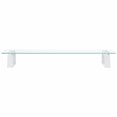 thumbnail image 2 of vidaXL Monitor Stand White 60x20x8 cm Tempered Glass and Metal, 2 of 5