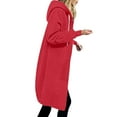 thumbnail image 1 of Puntoco Chaqueta De Color Sólido para Mujer Engrosamiento Y Lana Y Suéter Largo con Capucha Y Bolsillo De Manga Larga con Cremallera Informal De Invierno Puntoco Puntoco-1, 1 of 4