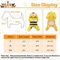 thumbnail image 6 of Dog Raincoat - Waterproof Dog Raincoat with Hooded Poncho and Reflective Strip, Lightweight Breathable Rain Poncho for Small Medium Large Dogs, Cute Bee Shape Pet Raincoat, 6 of 6