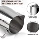 thumbnail image 3 of Jarra de leche de acero inoxidable de 350 ml/600 ml/900 ml (12 oz/20 oz/32 oz) para espumador de leche de café, capuchino y café con leche (plateada, 20 oz/600 ml), 3 of 5