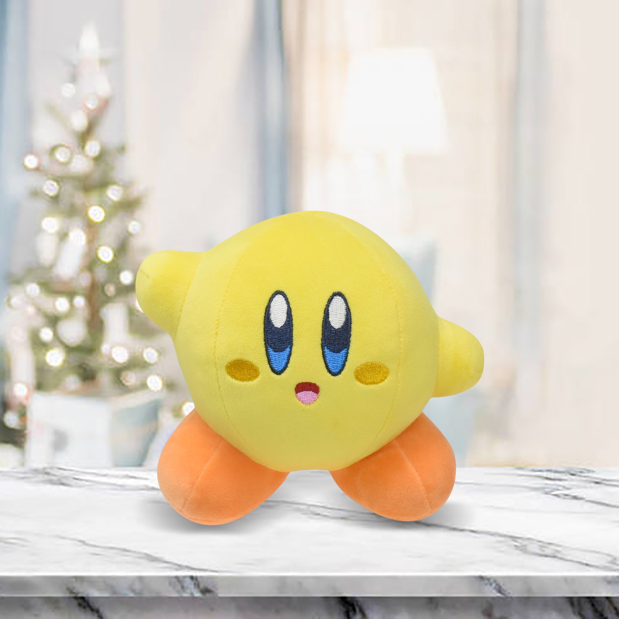 L Gift Store 6"Yellow Kirby Plush Toy Stuffed Animal Plush Kawaii Kirby