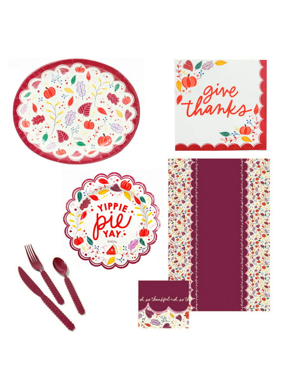 Packed Party "All about Autumn" Thanksgiving Paperware Bundle 8 PC