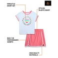 thumbnail image 6 of RBX Girls Skirt Set - 2 Piece Short Sleeve Performance Graphic T-Shirt and Skorts for Girls (7-12), 6 of 7