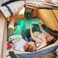 thumbnail image 3 of Qifang 3-in-1 Camping Fan with LED Lantern, 10400mAh Rechargeable Battery Tent Fan, 3 Speeds Timer Remote Control Hanging Fan for Outdoor BBQ RV Home, 3 of 13