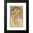 thumbnail image 2 of Alphonse Mucha 11x14 Black Modern Framed Museum Art Print Titled - The Arts 2 (1898), 2 of 5