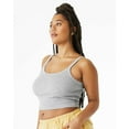 thumbnail image 2 of Bella & Canvas B04706583 Women Micro Rib Spaghetti Strap Tank Top, Athletic Heather - Small, 2 of 5