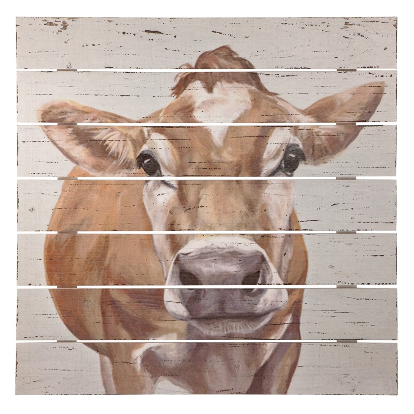 Signature Design by Ashley Carlos Painted Cow Wood Panel Wall Art