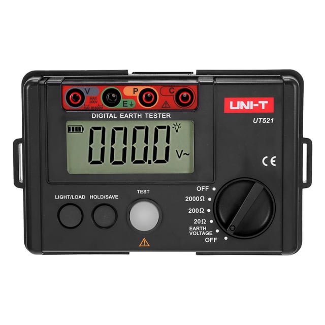 Medidor Digital Uni-T Ut521, Probador De Resistencia A Tierra, Aislamiento De Tierra, Probador Digital De Tierra, Probador De Resistencia A Tierra Moyic TO003240-00