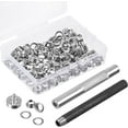 thumbnail image 1 of 1 Set Grommet Portable 6mm Replacement DIY Nonslip Grommets DIY Clothes Shoe Decorative Crafts Making Eyelet Accessories with Setting Tool, 1 of 7