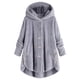 thumbnail image 1 of Chaqueta de mujer, chaqueta con capucha de lana esponjosa con botones a la moda, abrigo de invierno suelto de talla grande oso de fresa Electrónica, 1 of 1