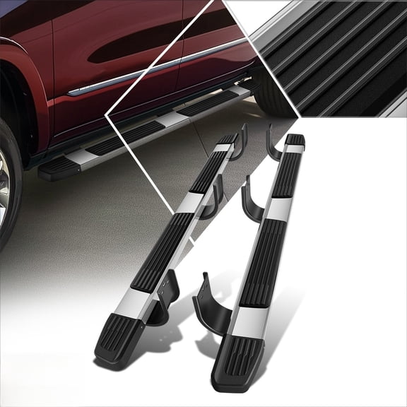 6 Inch Side Step Flat Running Boards Fit For Dodge Ram 1500-3500 Crew Cab 2009-2024