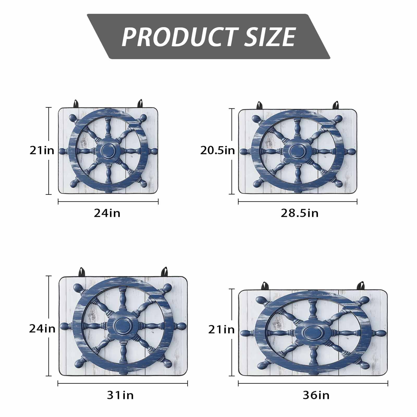 Blue Coastal Stove Top Cover for Electric Stove, Heat-proof & Non Slip Glass Top Stove Cover Protector, Nautical Summer Beach Ocean Kitchen Flat Cooktop Rubber Mat 31x24 Inches