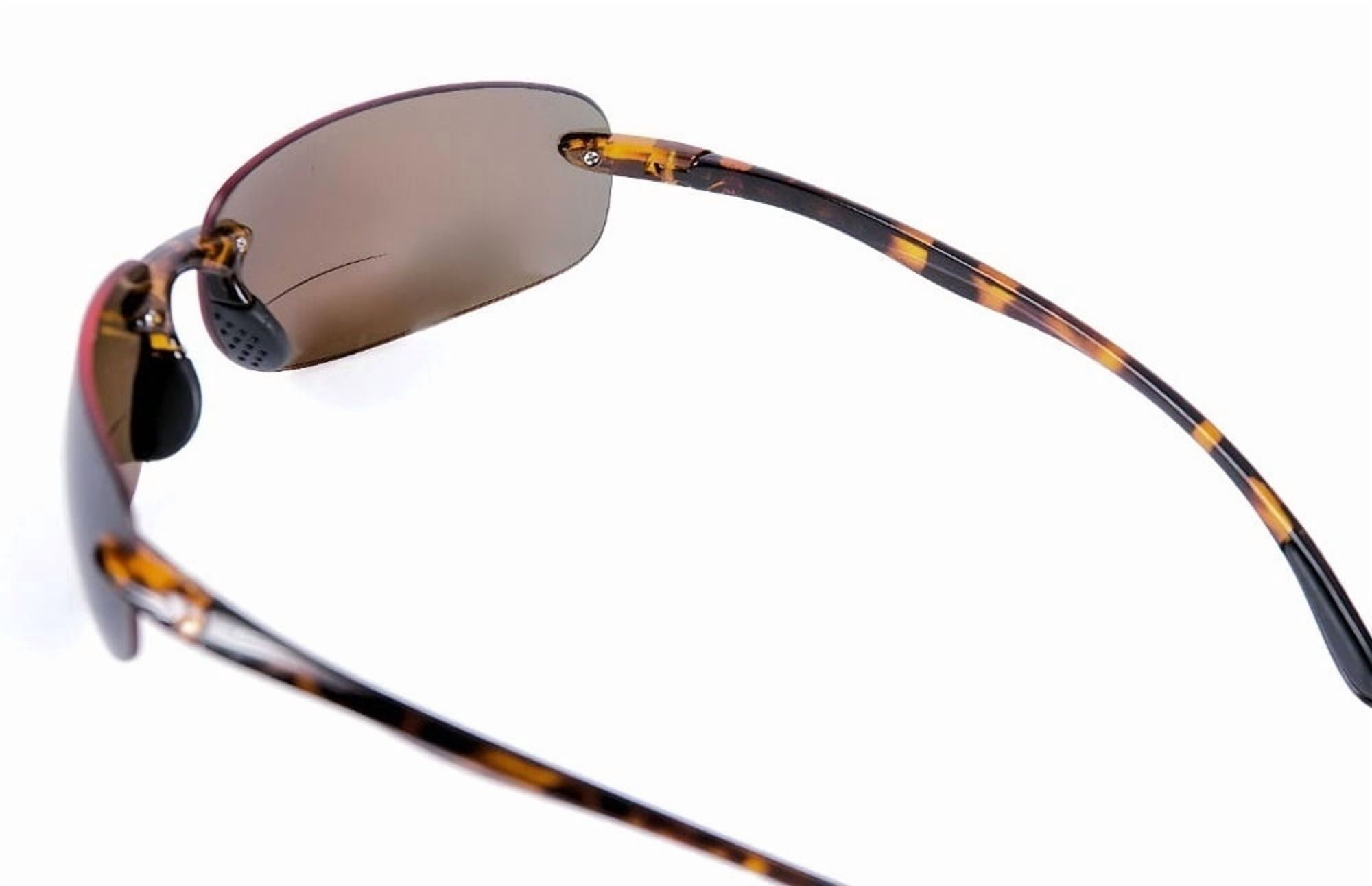 "The Influencer" Bifocal Sunglasses - Lightweight Unisex Reading Sunglasses - Tortoise - 2.00