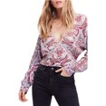 thumbnail image 1 of Blusa estampada Free People Mujer Rojo Grande Pull-over, 1 of 1