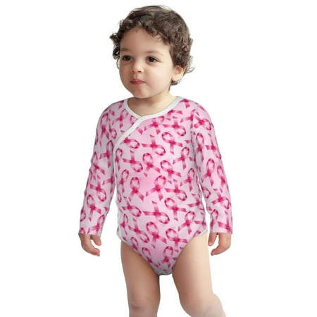 

Fotbe Breast Cancer Ribbons Awareness Pattern Unisex-baby Long-sleeve Bodysuit Long Sleeve Bodysuits One-piece 100% Organic Cotton for Infant Baby Boys Unisex-12 Months