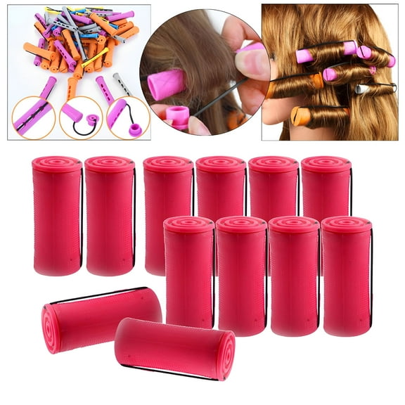 ACDANC Cold Wave Perm Rods Curling Hair No Heat Small Medium Large Size Curly Wavy Rod 12Pcs 3.5cm