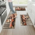 thumbnail image 5 of YIMEIS Retro red truck Fall Kitchen Mats Set of 3,Xmas Winter Seasonal Farmhouse Home Seasonal Decorations Rugs for Floor - 16''*24'' and 20''*30'' and 17''*47'' in, 5 of 10