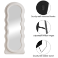 TinyTimes 63"x24" Wavy Full Length Mirror Freestanding Floor Mirror