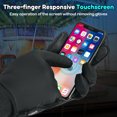 thumbnail image 3 of Winter Gloves Kids Windproof Sports Gloves Touch Screen Anti-Slip Warm for Boys Girls, Black, M, 3 of 6